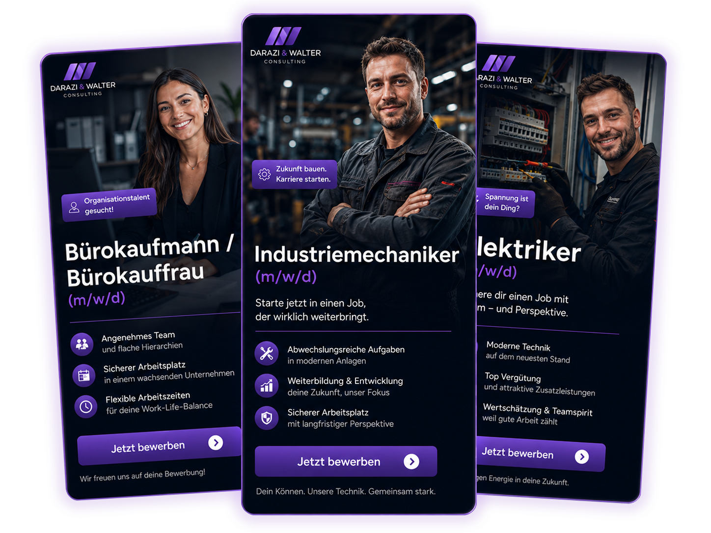 Beispiele für Recruiting Anzeigen